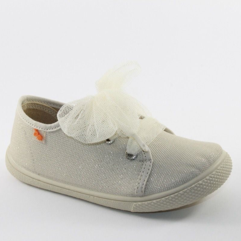 ZAPATILLAS DE LONA - Glitter Beige