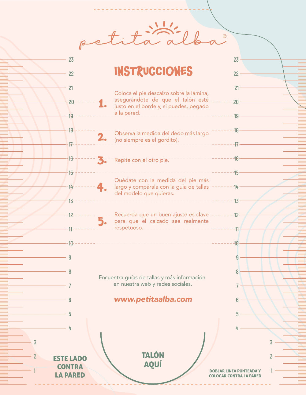 PLANTILLA MEDIDA PIES - DESCARGABLE
