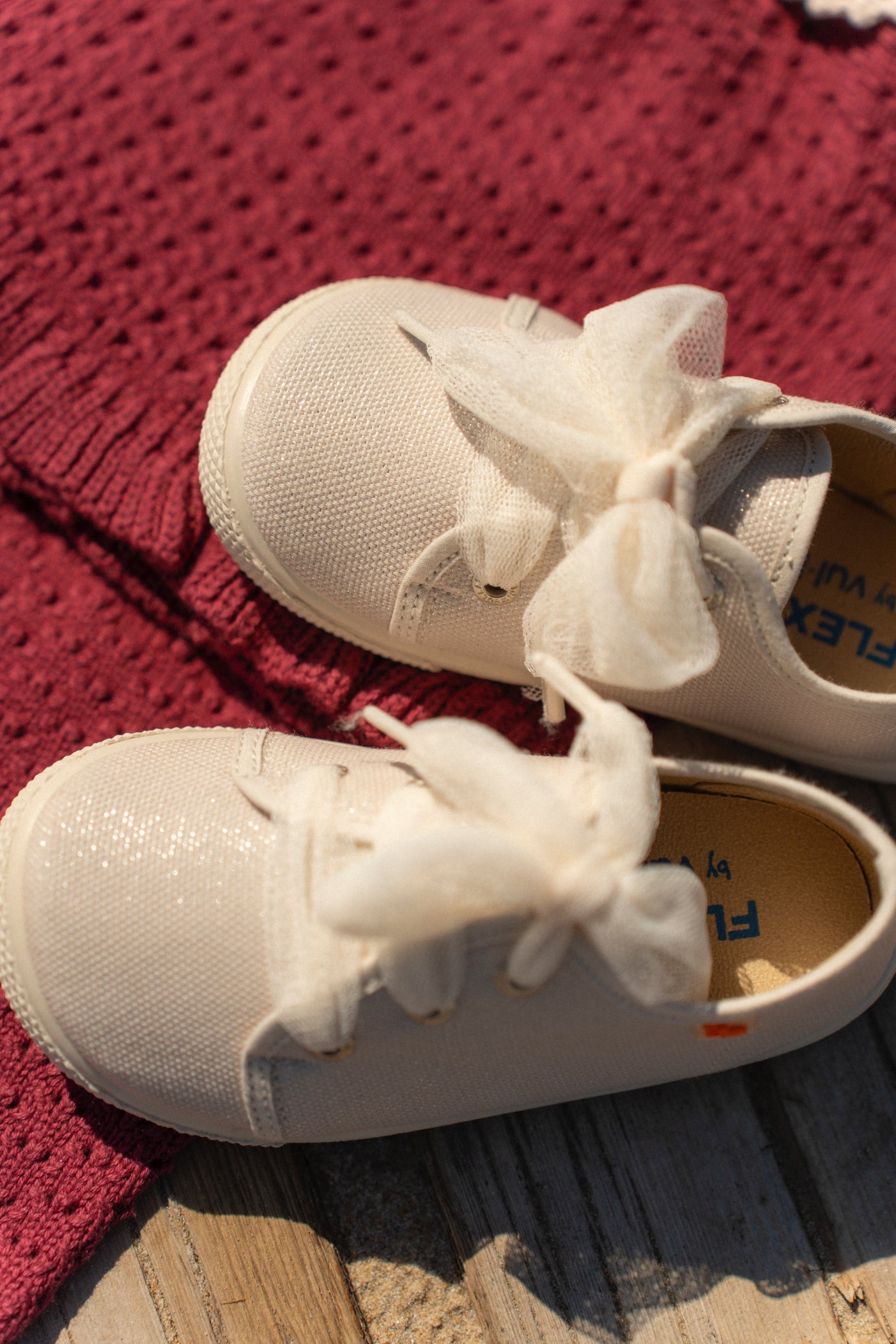 ZAPATILLAS DE LONA - Glitter Beige